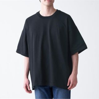 ムジルシリョウヒン(MUJI (無印良品))の無印良品　ニットTシャツ　ブラック　男女兼用(Tシャツ/カットソー(半袖/袖なし))