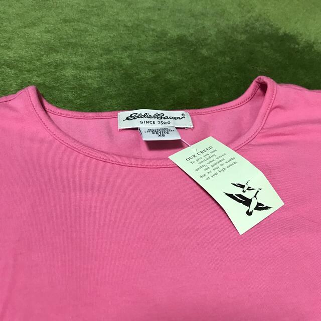 Eddie Bauer(エディーバウアー)のEddie Bauer Tシャツ　新品未使用タグ付き　ピンク レディースのトップス(Tシャツ(半袖/袖なし))の商品写真