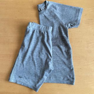 ユニクロ(UNIQLO)のUNIQLO KIDS ユニクロ ドライTシャツ&パンツ 120 グレー(その他)