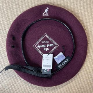 カンゴール(KANGOL)のKANGOL ウール ビッグ モンティ 188169502 VINO(ハンチング/ベレー帽)