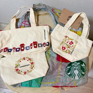 スターバックスコーヒー(Starbucks Coffee)のスターバックス Starbucks スタバ　ポーチ　エコバッグ　セット(トートバッグ)