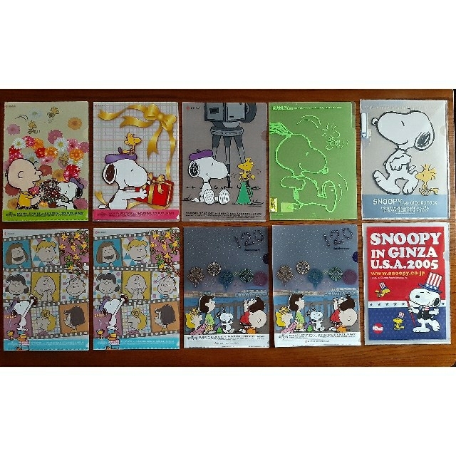 SNOOPY(スヌーピー)の【送料無料】スヌーピー　クリアファイル10枚 エンタメ/ホビーのアニメグッズ(クリアファイル)の商品写真