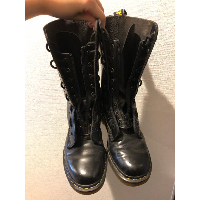 Dr.Martens 14ホール フロントジップ UK6 - ブーツ