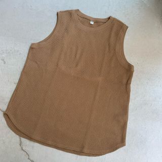 ユニクロ(UNIQLO)のused● ユニクロ　ワッフル地　ノースリーブ　タンクトップ(タンクトップ)