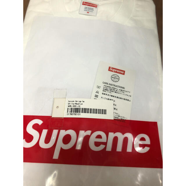 新品 Supreme Swarovski Box Logo TEE 白M