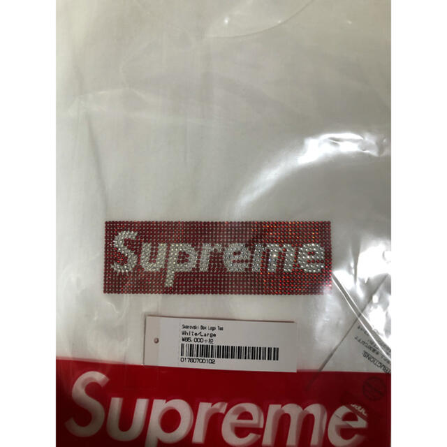 新品 Supreme Swarovski Box Logo TEE 白XL