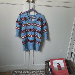 ビームス(BEAMS)のサマーカットソー花柄鍵編み🧼vintageusa古着kids lochie(カットソー(長袖/七分))