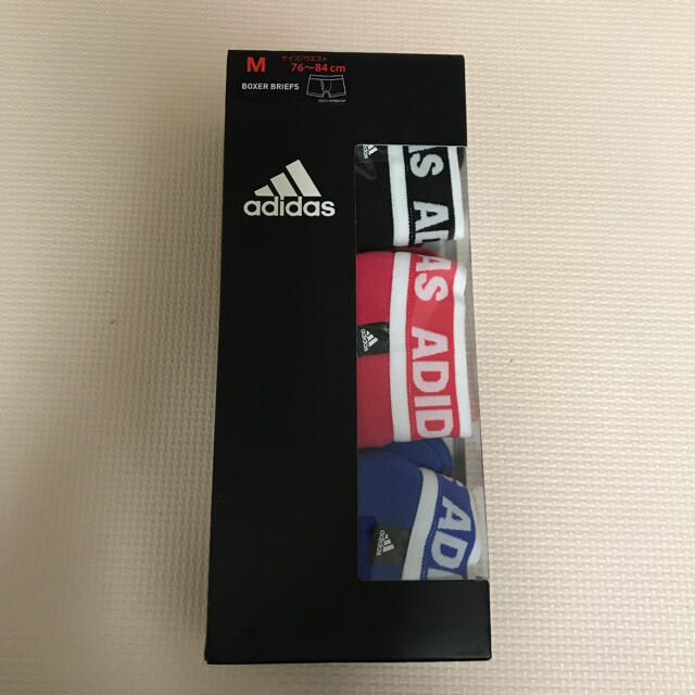 adidas(アディダス)のM メンズ　綿　3枚　ボクサーパンツ　ボクサーブリーフ　アディダス　グンゼ メンズのアンダーウェア(ボクサーパンツ)の商品写真