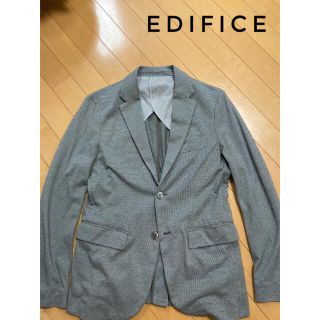 エディフィス(EDIFICE)の美品★EDIFICE エディフィス　テーラードジャケット　グレー(テーラードジャケット)