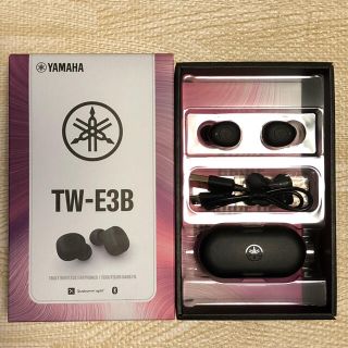 ヤマハ(ヤマハ)のYAMAHA TW-E3B Bluetoothイヤホン ブラック(ヘッドフォン/イヤフォン)