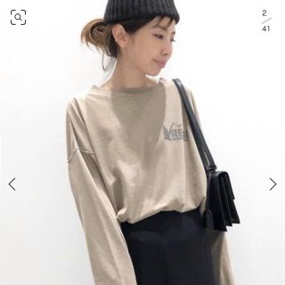 アパルトモンドゥーズィエムクラス(L'Appartement DEUXIEME CLASSE)のL'Appartement REMI RELIEFPrint L/S Tee(カットソー(長袖/七分))