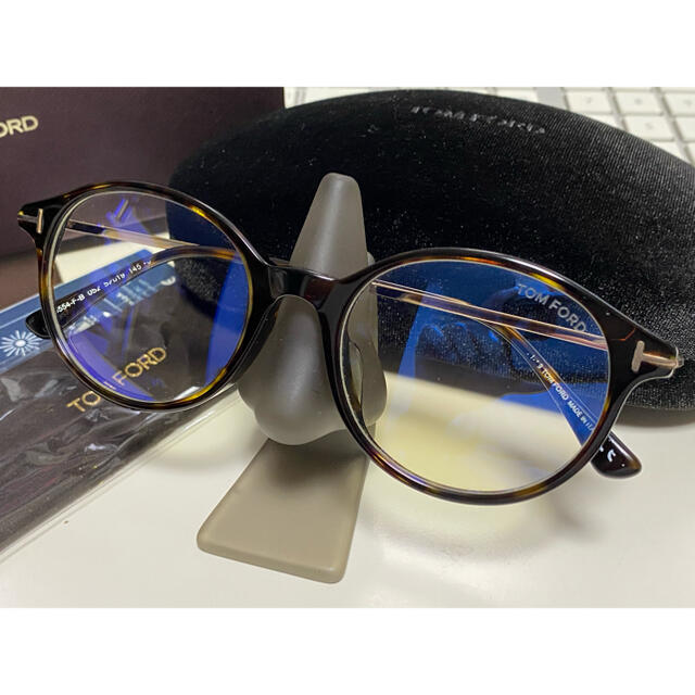 TOM FORD(トムフォード)のトムフォード/サングラス/TF5554/伊達/めがね/箱付/べっ甲/JSB/良品 メンズのファッション小物(サングラス/メガネ)の商品写真