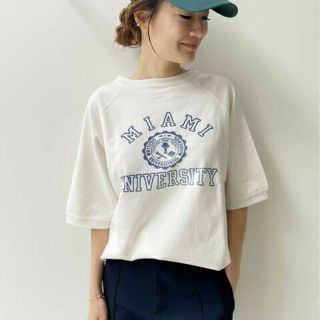 アパルトモンドゥーズィエムクラス(L'Appartement DEUXIEME CLASSE)のREMI RELIEF/レミレリーフPrint 1/2 Sleeve Sweat(Tシャツ(半袖/袖なし))