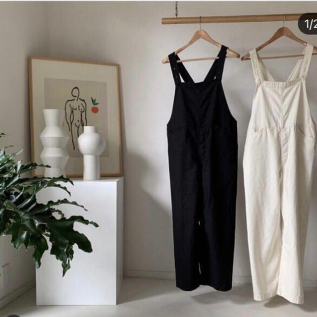 DEUXIEME CLASSE(ドゥーズィエムクラス)のARGUE  cotton backsatin overall レディースのパンツ(サロペット/オーバーオール)の商品写真