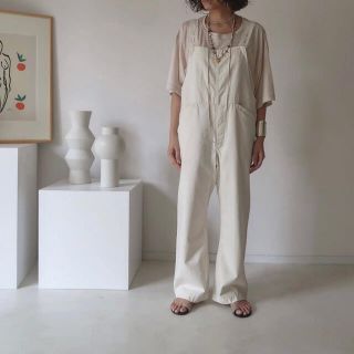 ドゥーズィエムクラス(DEUXIEME CLASSE)のARGUE  cotton backsatin overall(サロペット/オーバーオール)