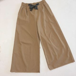 ザラ(ZARA)のZARA BASIC＊ワイドパンツ ガウチョパンツ　M(ワークパンツ/カーゴパンツ)