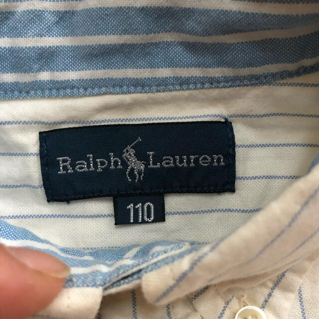 POLO RALPH LAUREN(ポロラルフローレン)のラルフローレン　ボタンダウンシャツ　長袖シャツ　110センチ キッズ/ベビー/マタニティのキッズ服男の子用(90cm~)(その他)の商品写真