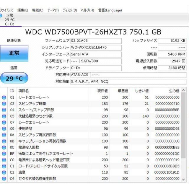 Win10 by snknc326's shop｜ラクマ AH53/C i3-380Ｍ/大容量HDD640GB/4GBの通販 在庫高品質
