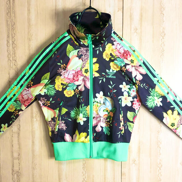 専用　adidas アディダス ジャージ ブルゾン フローラル 花柄