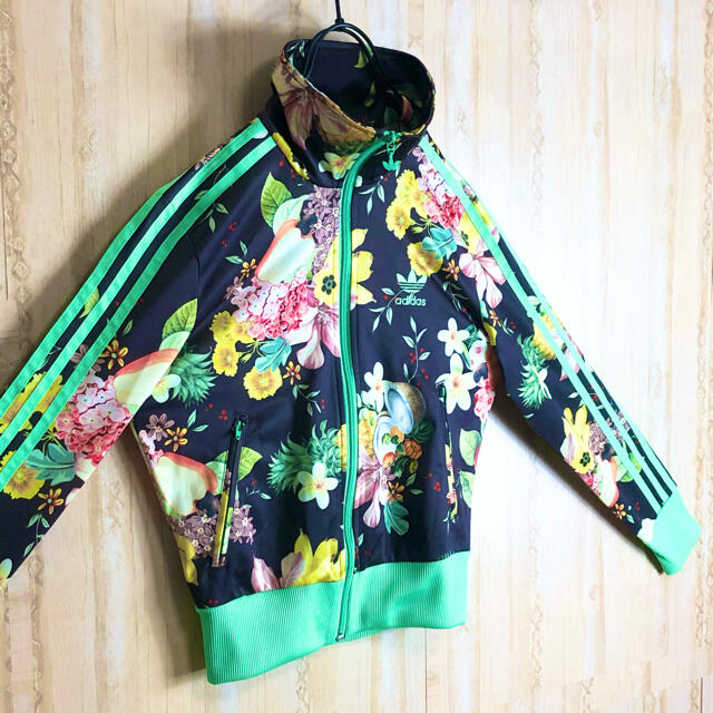 専用　adidas アディダス ジャージ ブルゾン フローラル 花柄