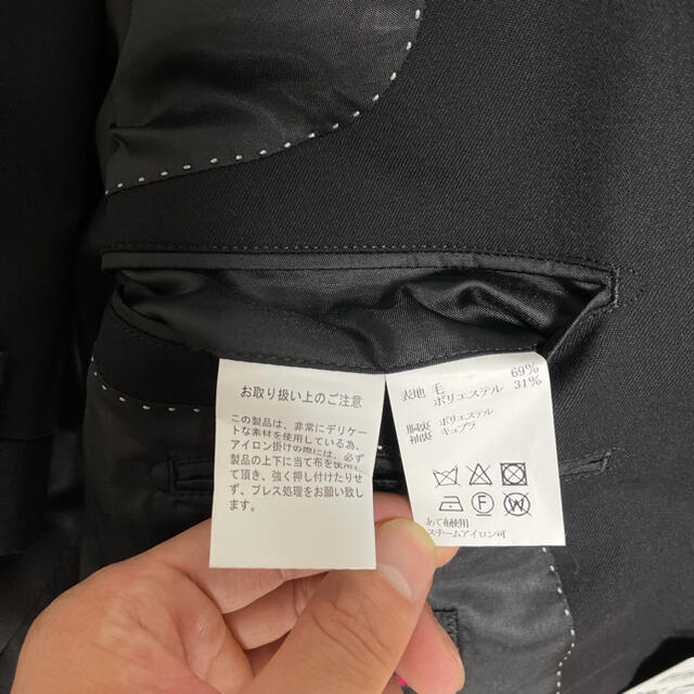 Mr.Junko(ミスタージュンコ)の【Mr.JUNKO】無地ブラックスーツ メンズのスーツ(セットアップ)の商品写真