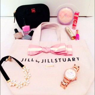 ジルバイジルスチュアート(JILL by JILLSTUART)の❤️完売品 JILLbyJILLSTUART ジルバイ リボン トートバッグ❤️(トートバッグ)