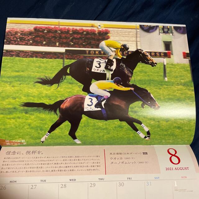 【非売品】JRA2021年カレンダー エンタメ/ホビーのコレクション(ノベルティグッズ)の商品写真