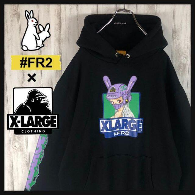 最高デザイン】FR2 XLARGE☆限定コラボ希少パーカー 入手困難 即完売