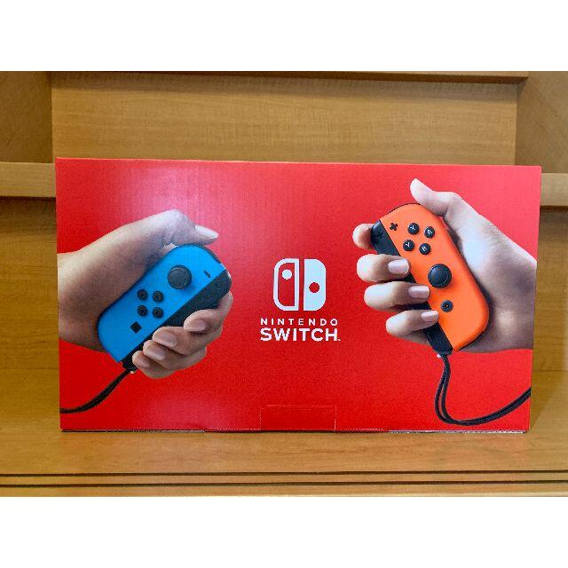 Nintendo Switch(ニンテンドースイッチ)の【新品】ニンテンドースイッチ ネオンブルー ネオンレッド 新型 エンタメ/ホビーのゲームソフト/ゲーム機本体(家庭用ゲーム機本体)の商品写真