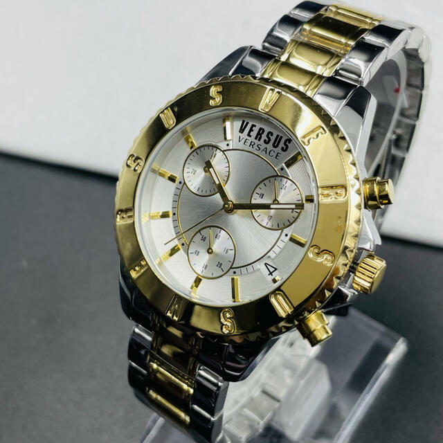 新品未使用 東京クロノ☆Versus Versace IPイエローゴールド腕時計 腕時計(アナログ)