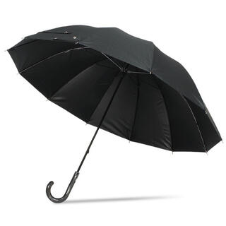 日傘　長傘　ブラック　晴雨兼用　シンプル(傘)