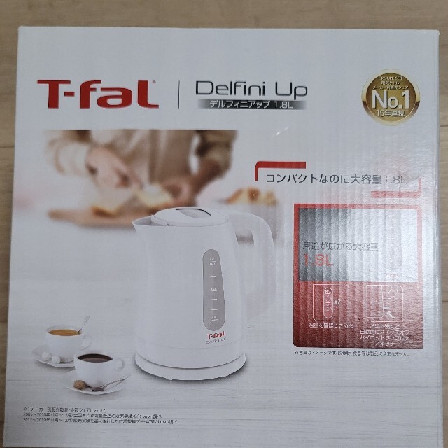 T-fal(ティファール)のT-Fal 電気ケトル　デルフィニアアップ　新品未使用 スマホ/家電/カメラの生活家電(電気ケトル)の商品写真