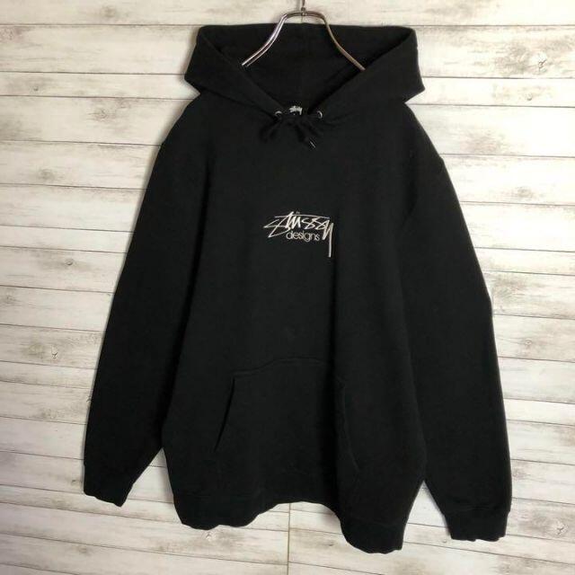 送料無料定番 STUSSY - STUSSY センター刺繍ロゴ 入手困難 パーカー ...