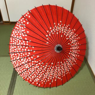 舞踊傘❤︎桜吹雪が美しい❤︎和傘(和装小物)