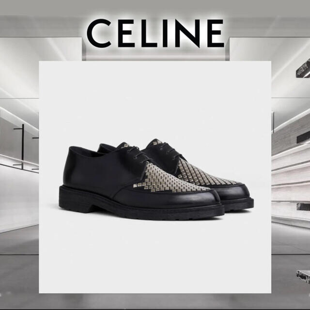 最終値下げ celine - CELINE スタッズ付き クリーパー ドレス+ビジネス