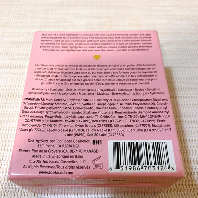 Too Faced(トゥフェイス)のToo Faced fancy pink diamond ハイライター コスメ/美容のベースメイク/化粧品(フェイスパウダー)の商品写真