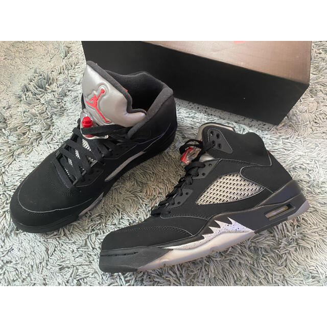 NIKE(ナイキ)のNIKE AIR JORDAN 5 RETRO OG 27cm BLACK メンズの靴/シューズ(スニーカー)の商品写真