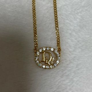 クリスチャンディオール(Christian Dior)のディオール ラインストーン ネックレス(ネックレス)