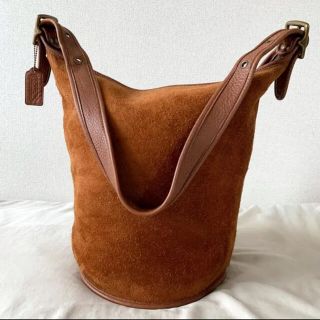 極上美品 希少 オールドコーチ バケツ ショルダーバッグ 黒 OLD COACH