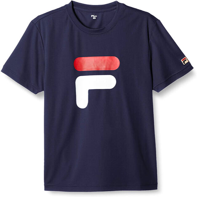 FILA フィラ テニスウェア 半袖グラフィックTシャツ VM5497紺メンズM