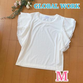 グローバルワーク(GLOBAL WORK)の★ GLOBAL WORK ★ ミリオンアイスソデフリルプルオーバー / フリル(カットソー(半袖/袖なし))