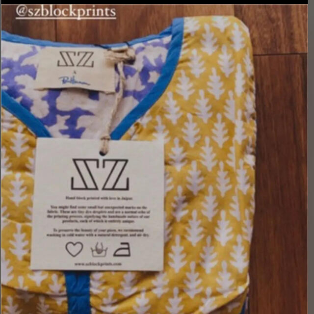 SZ Blockprints Kity Nila Print Dress 新品 SZ Blockprints Kity Nila Print Dress 新品
