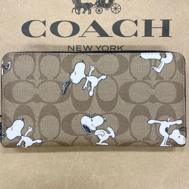 コーチ　COACH×PEANUTS 長財布　新作完売品　日本限定品　スヌーピー