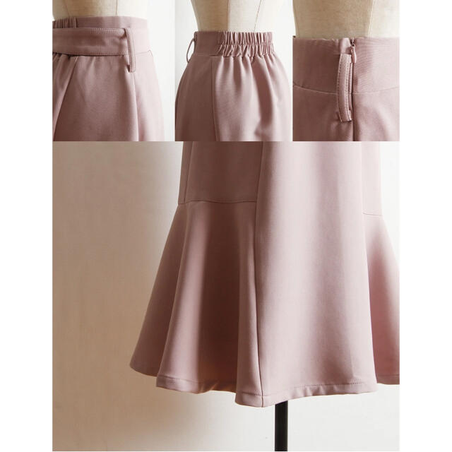 tocco(トッコ)の立ち居振る舞いまで美しく見せるベッコウバックルベルト付きマーメイドスカート レディースのスカート(ひざ丈スカート)の商品写真