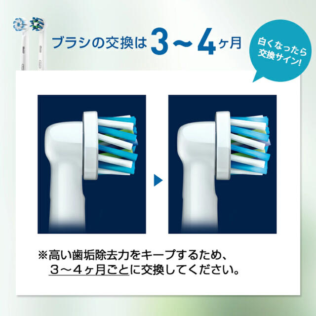 BRAUN(ブラウン)の新品未使用　電動歯ブラシ　付け替えブラシ　まとめ売り20本 スマホ/家電/カメラの美容/健康(電動歯ブラシ)の商品写真