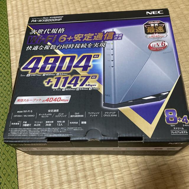 NEC商品名NECルーター　PA-WX6000HP