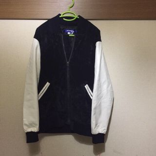 JUNYA WATANABE MAN レザー　ニット切替　スタジャン