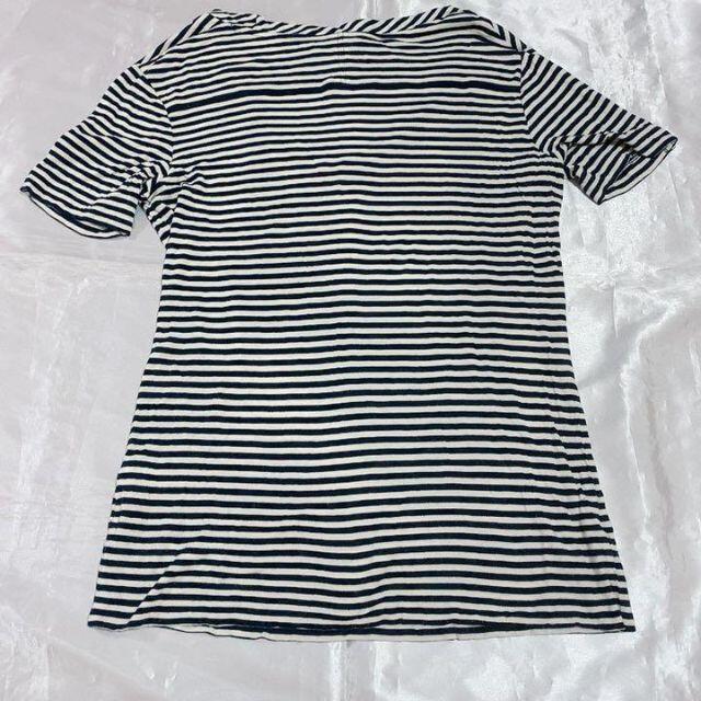 Tory Burch(トリーバーチ)の美品 トリーバーチ 半袖Tシャツ レディース ボーダー Mサイズ レディースのトップス(Tシャツ(半袖/袖なし))の商品写真