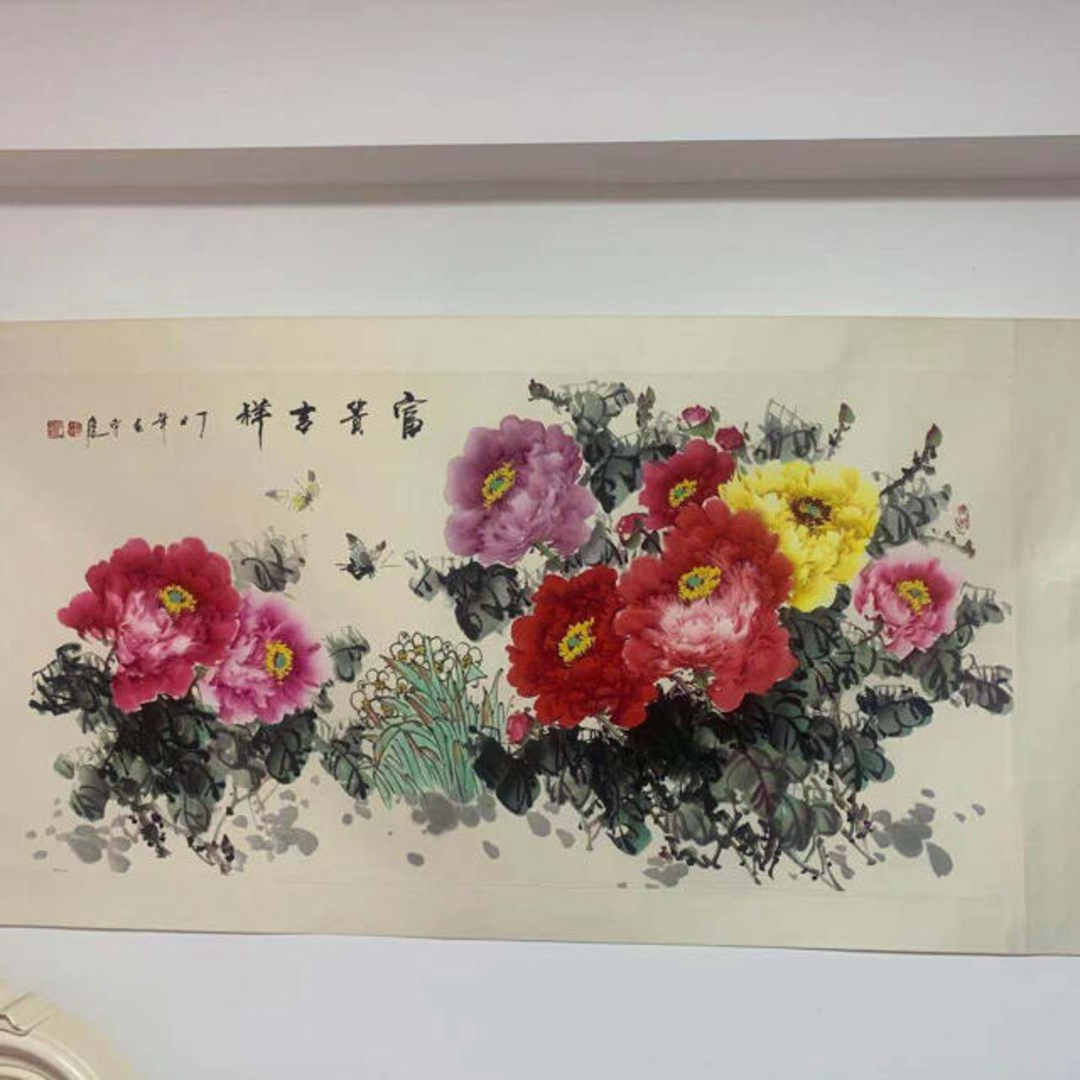 【値下げ】掛軸（古月） エンタメ/ホビーの美術品/アンティーク(絵画/タペストリー)の商品写真