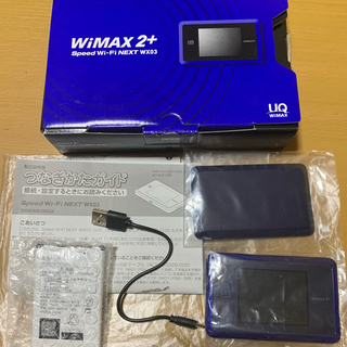 エヌイーシー(NEC)のUQ WiMAX2+ Wi-Fiルーター WX03(PC周辺機器)